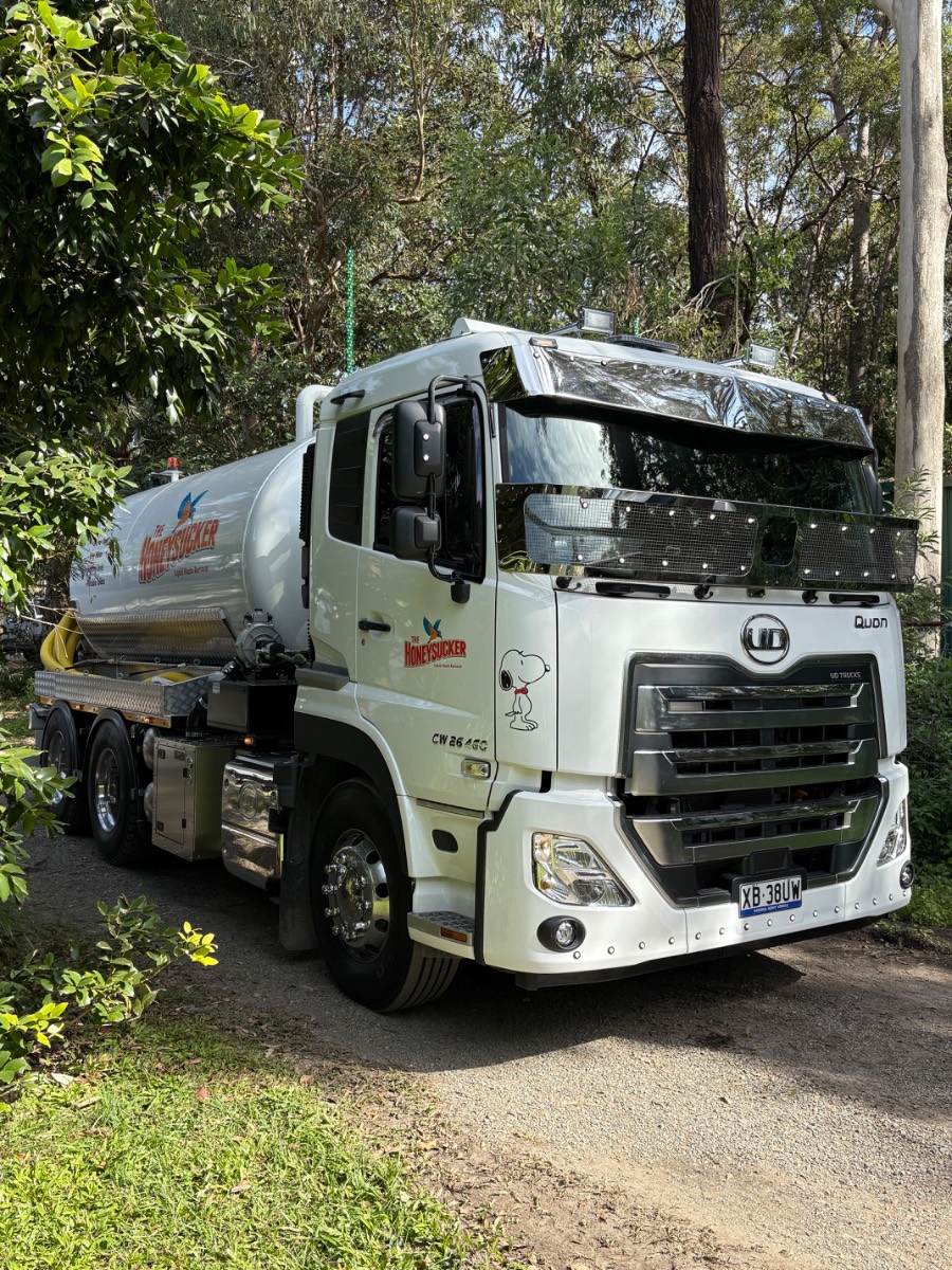 The Honeysucker tanker truck